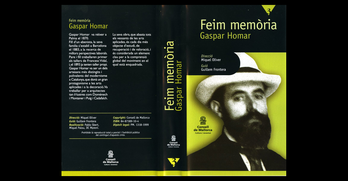 Caràtula del VHS <i>Gaspar Homar</i> (1999)